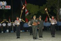 Suasana saat berlangsungnya kegiatan renungan malam mengenang jasa para pahlawan, di Taman Makam Pahlawan (TMP) Kusuma Bangsa, Sampang.