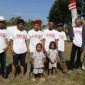 Beberapa panitia perlombaan HUT Kemerdekaan RI ke 74, di Desa Gunung Rancak, Robatal.