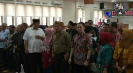 Persiapan kegiatan gladi bersih pelantikan anggota DPRD Kota Cimahi terpilih.