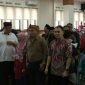 Persiapan kegiatan gladi bersih pelantikan anggota DPRD Kota Cimahi terpilih.