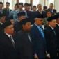 Suasana saat berlangsungnya prosesi pelantikan 45 anggota DPRD Kota Cimahi terpilih.