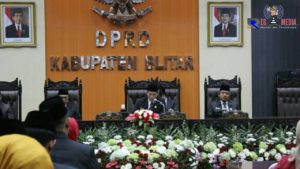 Pelantikan DPRD Kab. Blitar, Sekwan Umumkan Ketua dan Wakil Ketua Sementara