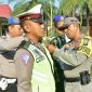 Kapolres Blitar (AKBP Anisullah M Ridha) saat cek kesiapan personel sebelum dilaksanakan Operasi Patuh Semeru 2019.