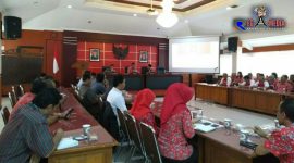 Suasana saat berlangsungnya rakor tim kewapadaan dini pemerintah daerah.