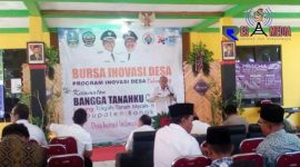 Suasana pelaksanaan bursa inovasi desa di Kecamatan Kwanyar