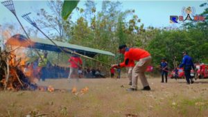 Polres Bangkalan Simulasi Penanganan dan Pencegahan Karhutla