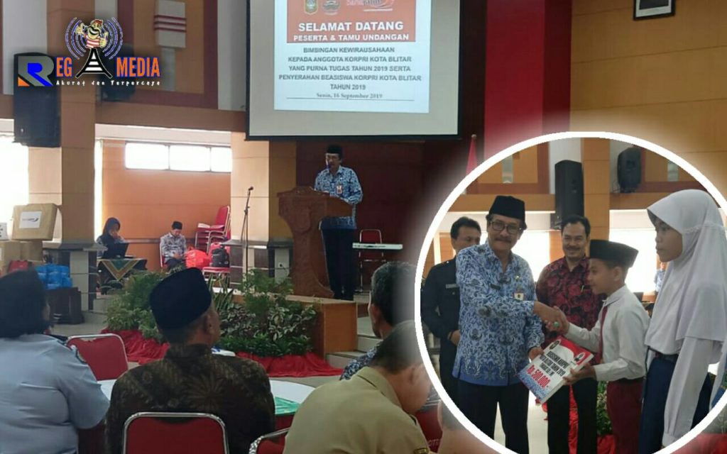 Pemkot Blitar Gelar Bimbingan Kewirausahaan Bagi ASN Yang Purna Tugas 2019 dan Penyerahan Beasiswa