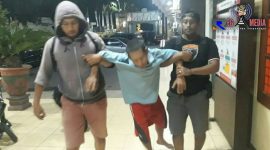 Salah satu residivis maling sapi digelandang Tim Cobra usai dihadiahi timah panas.