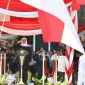 Gubernur Jawa Timur (Khofifah Indar Parawansah) pimpin upacara peringatan Hari Perhubungan Nasional tahun 2019.