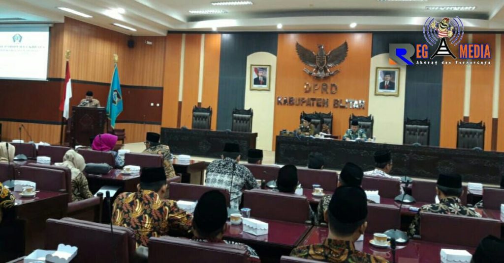 Paripurna Khusus Penyampaian Susunan Fraksi DPRD Kabupaten Blitar Periode 2019-2024