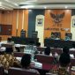 Suasana saat berlangsungnya rapat paripurna khusus pembentukan fraksi-fraksi DPRD Kabupaten Blitar.