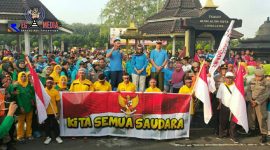 Kapolres Lumajang (AKBP. M. Arsal Sahban) bersama ribuan warga antusias deklarasikan 