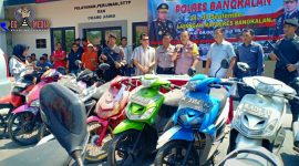 Gebyar expo barang bukti di Mapolres Bangkalan.