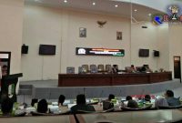 Rapat paripurna pengumuman dan penetapan alat kelengkapan DPRD Kabupaten Sampang masa jabatan 2019-2024.