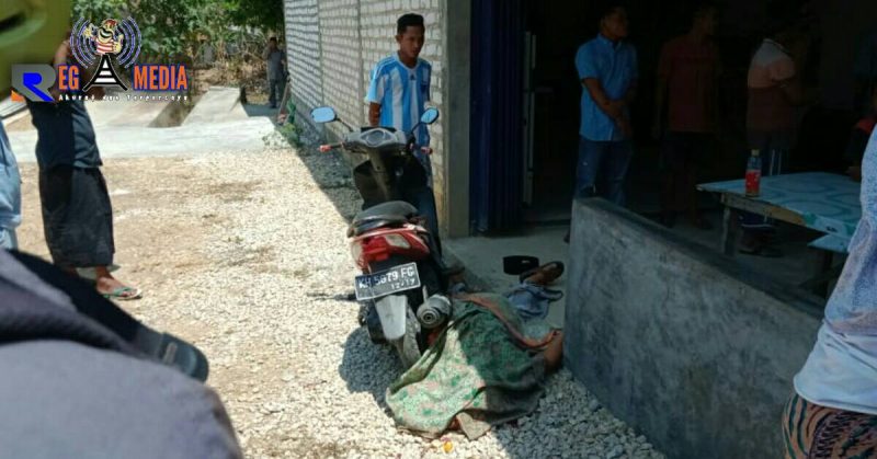 Kondisi korban sudah tidak bernyawa saat masih ada di TKP usai dibacok.