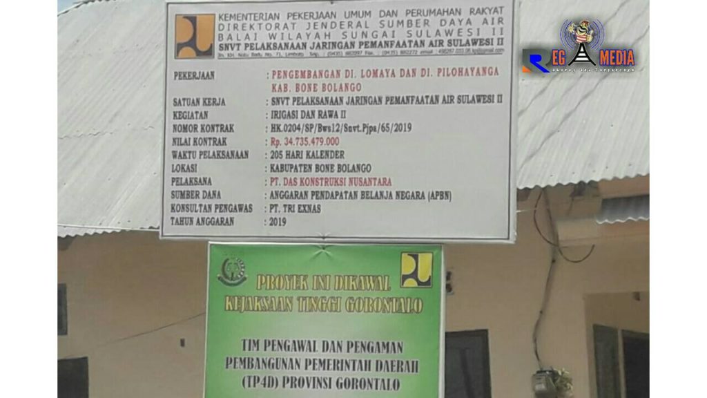 Kejati Gorontalo Diminta Usut Dugaan Pengalihan Proyek Pengembangan DI Lomaya Dan DI Pilohayanga Pada BWS Sulawesi II