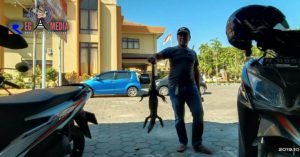 Bikin Kaget, Biawak Berkeliaran di Kantor DPRD Sampang