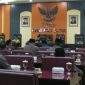 Rapat paripurna Penyampaian Pandangan Umum Fraksi DPRD Kabupaten Blitar Terkait Raperda Usulan Eksekutif dan RAPBD 2020.