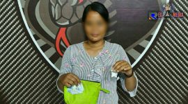 Nurul Farida, diamankan di Markas Tim Cobra Polres Lumajang.