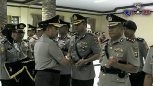 Kapolda Gorontalo Pimpin Sertijab Dir Pamobvit, KA SPN dan Kapolres Jajaran