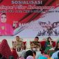 Suasana saat berlangsungnya Sosialisasi Empat Pilar Kebangsaan Pancasila, UUD 1945, NKRI dan Bhineka Tunggal Ika, Rahmijati Jahja anggota DPD/MPR RI Dapil Provinsi Gorontalo.