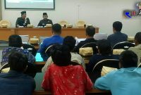 Suasana saat berlangsungnya hearing KRPK dengan Pimpinan DPRD Kabupaten Blitar.