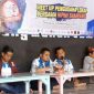 Moh. Fauzan, Direktur Utama PT. Rega Media Universal dan Owner Travel Madura (nomor tiga dari kiri) tengah menyampaikan sambutannya.