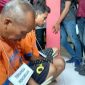 Pelaku pencabulan dan pemerkosaan tertunduk diam di Mapolres Bangkalan