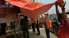 BPBD Kabupaten Bangkalan tinjau lokasi yang terkena puting beliung.