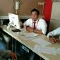 Perwakilan keluarga korban saat ditemui Kompol Heru di gedung Ditreskrimum Polda Jatim.