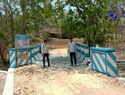 Mudahkan Akses Warga, Kades Pandan Manfaatkan Dana Desa Bangun Jembatan