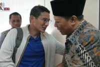 Kenangan terakhir Sandiaga Uno bersama Nizar Zahro saat diunggah oleh Sandiaga di akun Facebooknya.