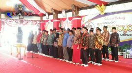 Suasana saat berlangsungnya gladi bersih 38 Cakades terpilih di Pendopo Agung Bupati Sampang. 