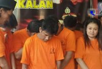 Wajah 14 pelaku penyalahgunaan narkoba di wilayah hukum Polres Bangkalan. 