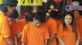 Wajah 14 pelaku penyalahgunaan narkoba di wilayah hukum Polres Bangkalan. 