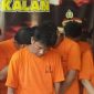 Wajah 14 pelaku penyalahgunaan narkoba di wilayah hukum Polres Bangkalan. 