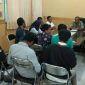 Lsm GPRS saat beraudensi di aula mini kantor Satpol PP Kab.  Sampang. 