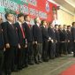 Berlangsungnya pelantikan pengurus KONI Kota Cimahi yang baru. 