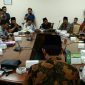 Berlangsungnya audensi dari Jatim Corruption Watch (JCW) dan Lasbandra terkait polemik realisasi ADK tahun 2019, di aula kantor DPRD Sampang. 