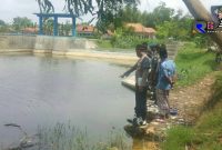 Dam Sungai Majungan, tempat bocah yang ditemukan tewas tenggelam. 