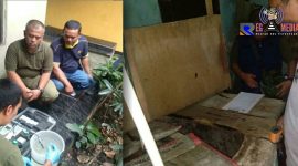 Dari Dinas Lingkungan Hidup (DLH) tengah mengecek langsung sumur milik warga Kihapit Kota Cimahi yang mengeluarkan asap. 