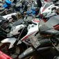 Puluhan motor bodong diamankan di Mapolres Bangkalan. 