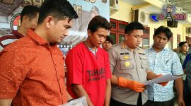 Konferensi Pers; Kepolisian Resort (Polres)  Sampang berhasil amankan pelaku persetubuhan dan pencabulan anak dibawah umur tahun 2018.
