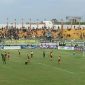 Berlangsungnya pertandingan antara Persebaya Surabaya melawan Persik Kediri. 