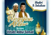 Pengasuh Pondok Pesantren Al Ihsan Jrangoan (KH. Mahrus Abdul Malik) dan Ustad Abdul Somad (UAS). 