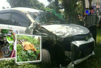 Kondisi kendaraan yang terlibat kecelakaan maut di Jl. Raya Desa Tamberu Barat, Kecamatan Sokobanah, Sampang, Madura. 