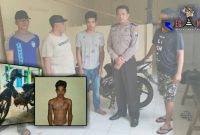 Tersangka (HY) dan barang bukti diamankan di Mapolsek Arjasa, Sumenep, Madura. 