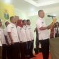 Saat berlangsungnya pelantikan Ketua PBSI Kota Cimahi yang baru. 
