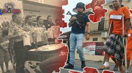 Konferensi pers;  beberapa pelaku kriminal di Bangkalan dihadiahi timah panas. 