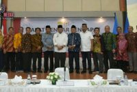 Pose bersama Ketua DPD RI (Lanyalla Mahmud Mattalitti) saat kunjungan kerja ke Universitas Trunojoyo Madura (UTM). 